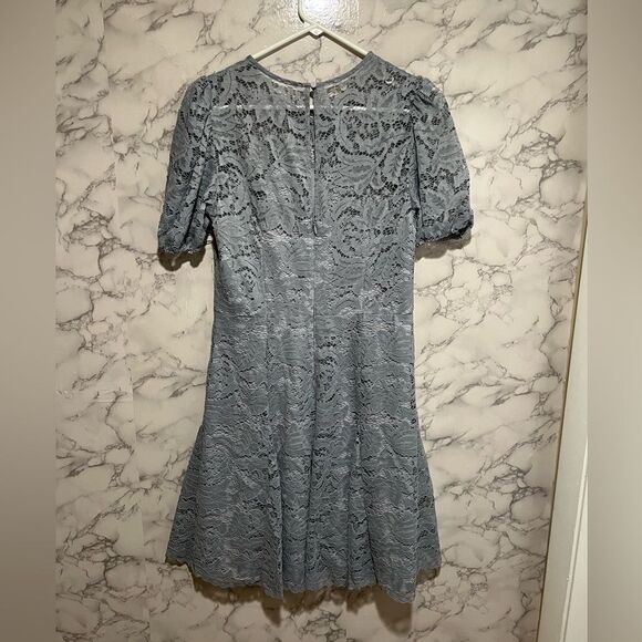 Vince Camuto Short Sleeve Lace Fit and Flare Dress - Picture 8 of 10